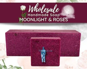 Moonlight & Roses Soap Loaf | Handmade Vegan Bar Soap | Wholesale Bulk Bars