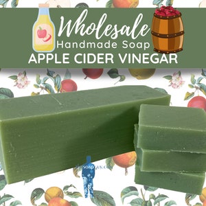 Apple Cider Vinegar Handmade Soap | Wholesale Soap cut into bars for favors, resale, or personal use