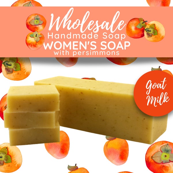 Persimmon Goat Milk Soap | Handmade Natural Bar Soap | Wholesale Bulk Bars
