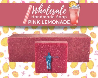 Pink Lemonade Soap | Handmade Soap, Natural Soap, Vegan Soap, Homemade Soap, Wholesale Soap, Bulk Favors Soap, Cut Into Bar Soap