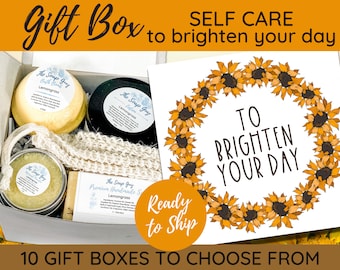 To Brighten Your Day Gift Box | Self-Care Spa Gift Set | Thinking of You Gift for Her