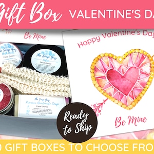 Valentine's Day Gift Box | Self-Care Spa Gift Set | Valentine's Day Gift for Her