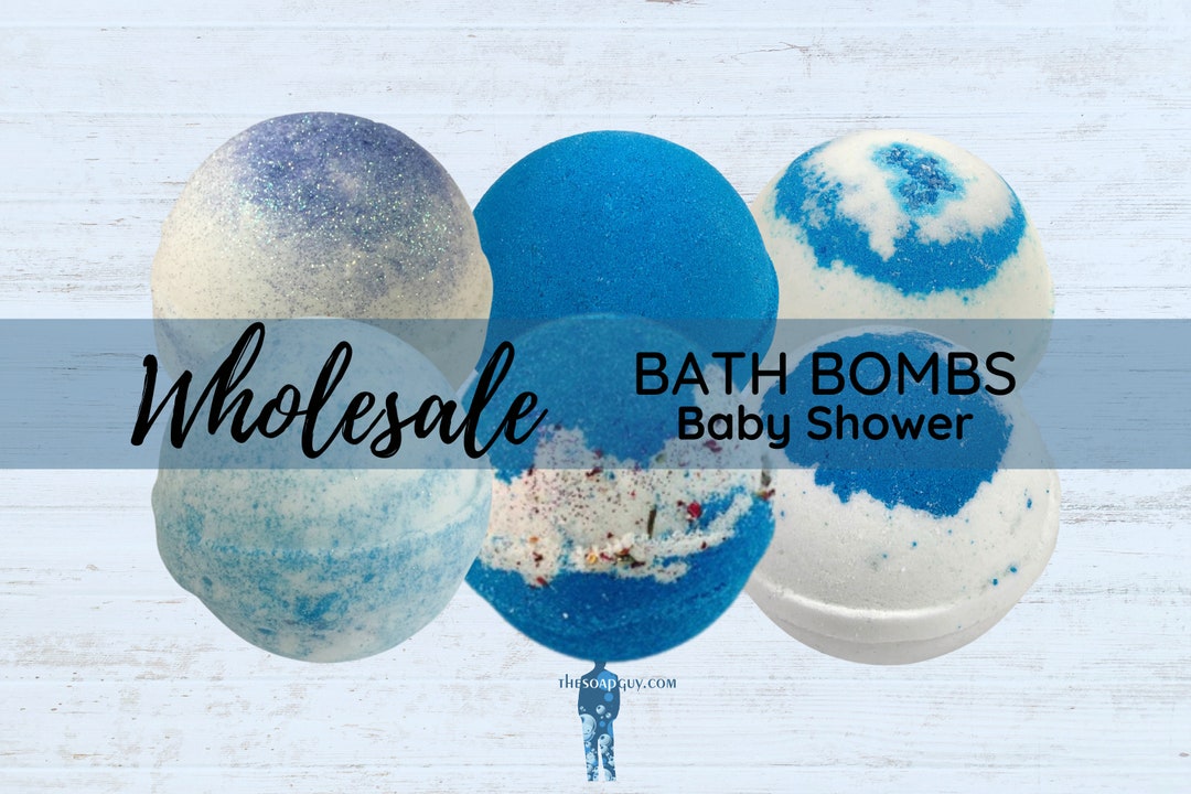 Blue Baby Shower Bath Bombs, Wholesale Bulk Lot, Favors Etsy