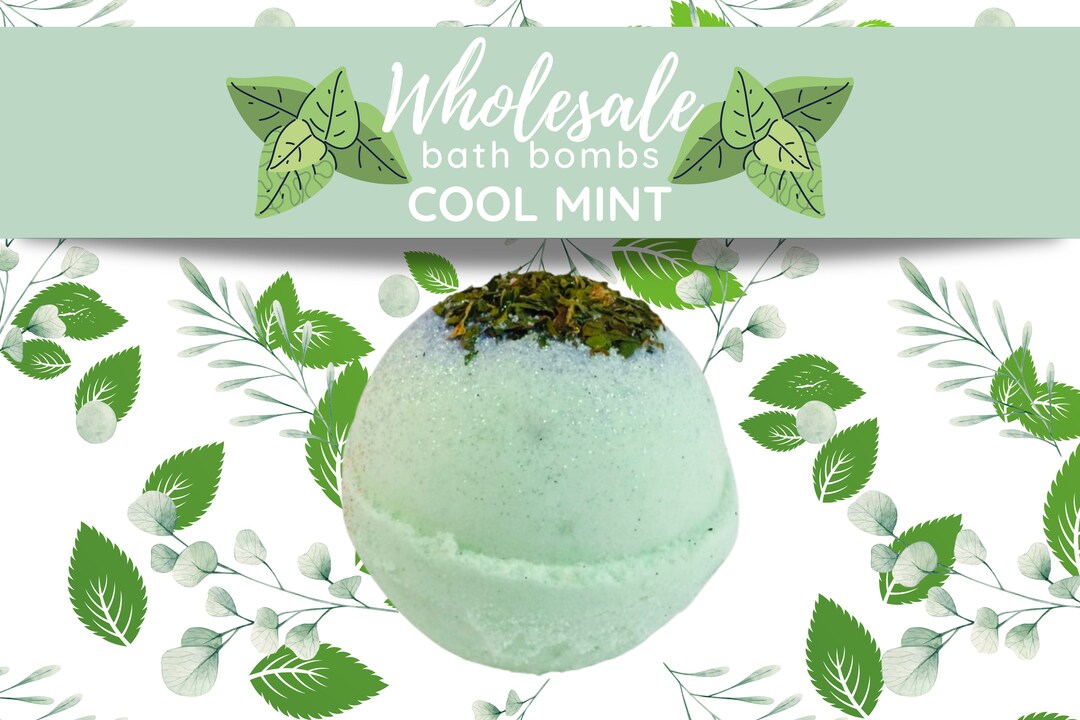 Cool Mint Wholesale Bath Bombs, Wholesale Bulk Bath Fizzies, Baby