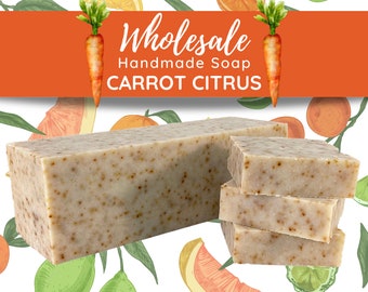 Carrot Citrus Soap | Handmade Soap, Natural Soap, Vegan Soap, Homemade Soap, Wholesale Soap, Bulk Favors Soap, Cut Into Bar Soap