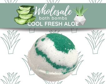 Cool Fresh Aloe Wholesale Bath Bombs Set, Wholesale Bulk Bath Fizzies, Baby Bridal Shower Favors, Birthday Party