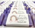 50 Piece Baby Shower Soap Favors | Custom Wrapped, Handmade Guest Bars"