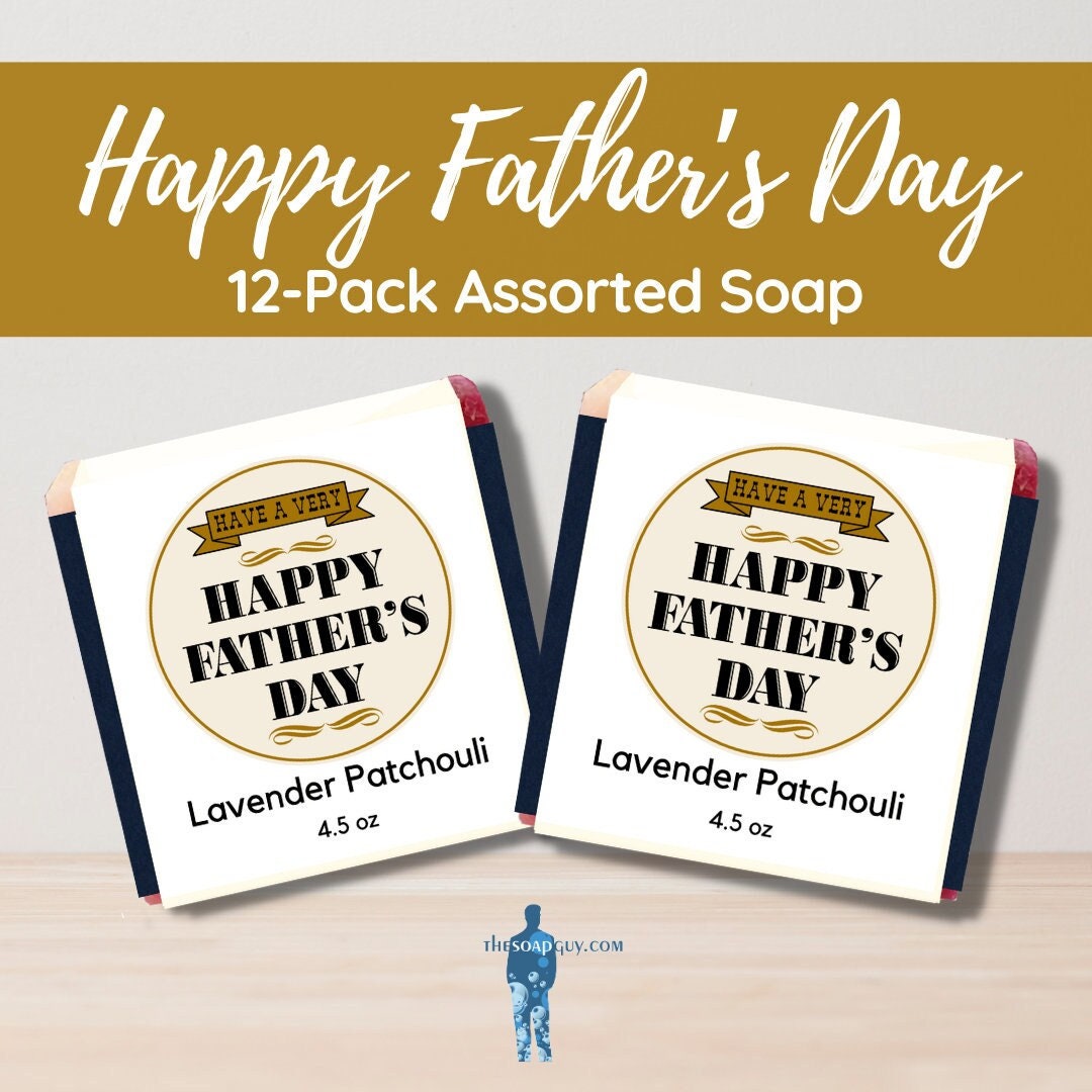 Happy Father's Day 12 Bars of Handmade Soap, Best Sellers | Shower ...