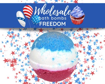 Freedom Wholesale Bath Bombs, Wholesale Bulk Bath Fizzies, Baby Bridal Shower Favors, Birthday Party