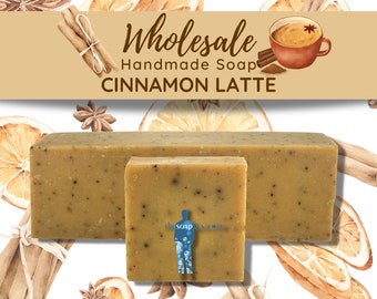 Cinnamon Latte Soap | Wholesale Bulk Lot, Handmade Soap, Natural, Vegan, Favors, Coffee