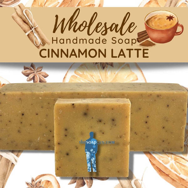 Cinnamon Latte Soap | Wholesale Bulk Lot, Handmade Soap, Natural, Vegan, Favors, Coffee