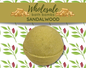 Sandalwood Wholesale Bath Bombs Set, Wholesale Bulk Earthy Bath Fizzies, Baby Bridal Shower Favors, Birthday Party