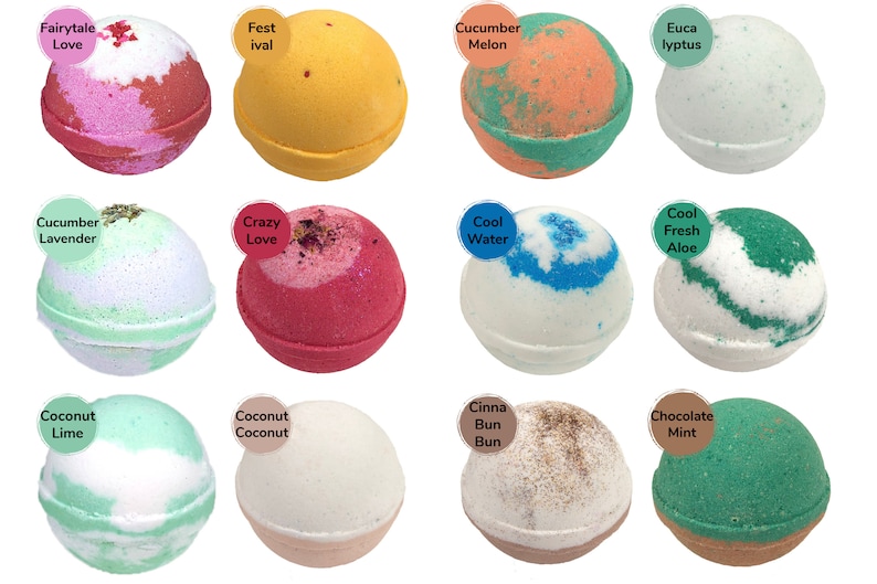 Make Your Own Assorted Wholesale Bath Bombs, Make your own gift sets, scents for kids, men and more image 3