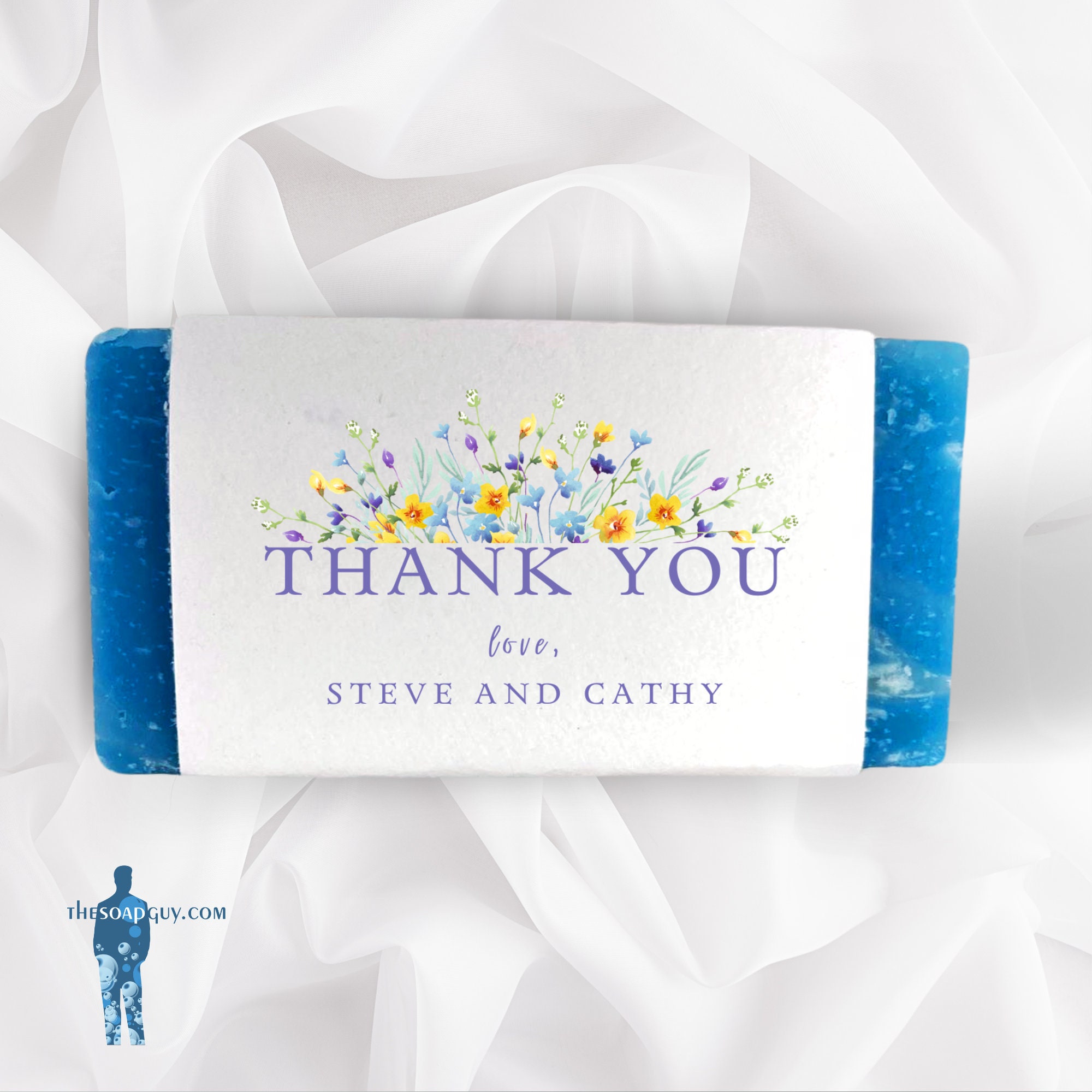 Thank You Bridal Shower Favors - Handcrafted Soap Favors, Set of 50 with Custom Labels, Perfect for Wedding Guests & Party Gifts