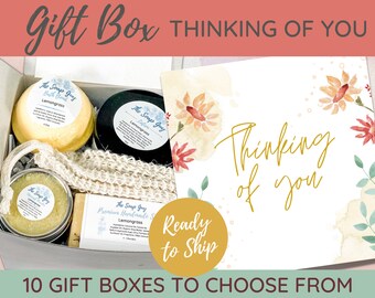 Thinking of You Care Package | Self-Care Spa Gift Set | Get Well Sympathy Gift for Her