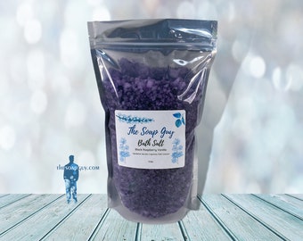 Black Raspberry Vanilla Sea Salt Bath Soak | Handmade Bath Salts | Self Care Gift for Her