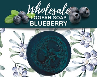 Blueberry Loofah Bars Wholesale Set | Gifts for Her, Bridal Shower Favors, Baby Shower Favors, Gift Baskets, Personal Use, Soap Bar