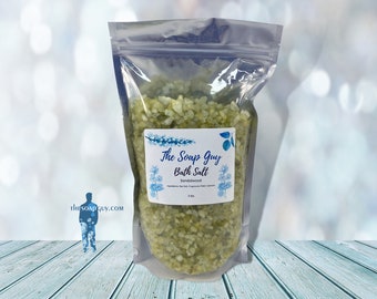 Sandalwood Sea Salt Bath Soak | Handmade Bath Salts | Self Care Gift for Her