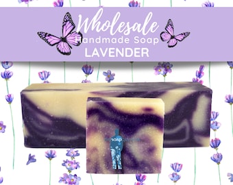 Lavender Soap | Handmade Soap, Natural Soap, Vegan Soap, Homemade Soap, Wholesale Soap, Bulk Favors Soap, Cut Into Bar Soap