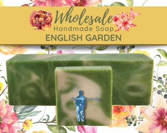 English Garden Soap | Handmade Soap, Natural Soap, Vegan Soap, Homemade Soap, Wholesale Soap, Bulk Favors Soap, Cut Into Bar Soap
