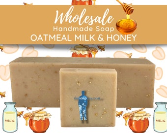 Oatmeal Milk & Honey Soap | Handmade Soap, Natural Soap, Vegan Soap, Homemade Soap, Wholesale Soap, Bulk Favors Soap, Cut Into Bar Soap