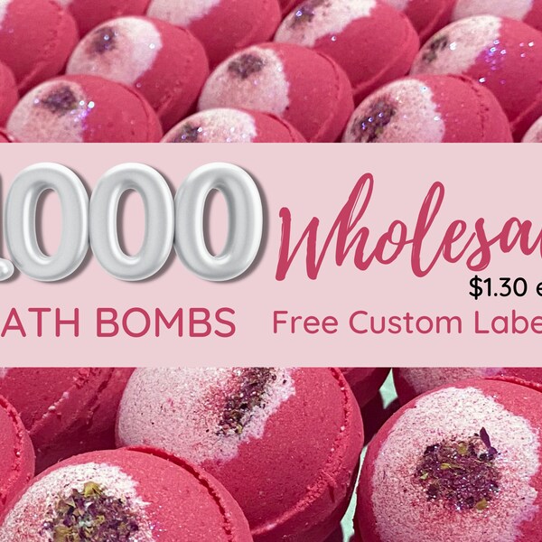 1000 Assorted Handmade Wholesale Bath Bombs, Bulk Lot