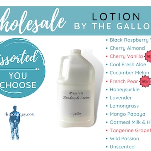 Gallon of Lotion Wholesale Bulk | Gifts for Her, Him, Gift Baskets, Bridal Favors, Baby Favors