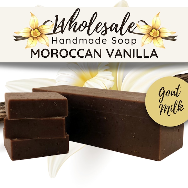Moroccan Vanilla Goat Milk Soap | Handmade Soap, Natural Soap, Homemade Soap, Wholesale Soap, Bulk Favors Soap, Cut Into Bar Soap
