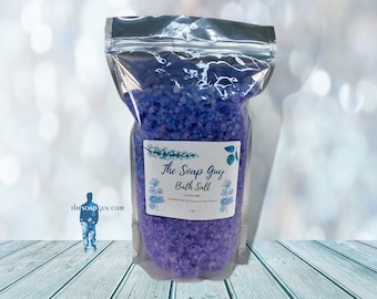 Lavender Sea Salt Bath Soak | Handmade Bath Salts | Self Care Gift for Her