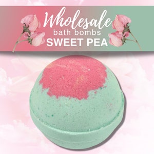 Sweet Pea Wholesale Bath Bombs Set, Wholesale Bulk Floral, Bath Fizzies, Baby Bridal Shower Favors, Birthday Party