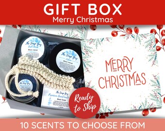 Merry Christmas Gift Box | Self-Care Spa Gift Set | Christmas Gift for Her