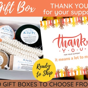 Thank You For Your Support Gift Box for a Friend, Self-Care spa box, stress relief relaxation gift set