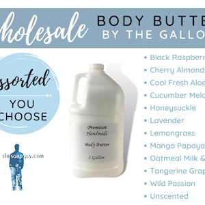 Gallon of Body Butter Wholesale Bulk | Gifts for Her, Him, Gift Baskets, Bridal Favors, Baby Favors