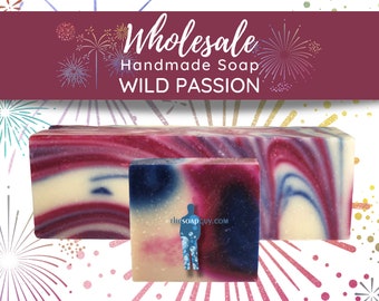 Wild Passion Soap | Handmade Soap, Natural Soap, Vegan Soap, Homemade Soap, Wholesale Soap, Bulk Favors Soap, Cut Into Bar Soap, Valentine's