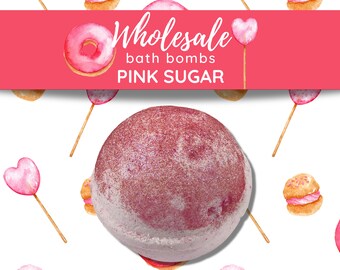 Pink Sugar Wholesale Bath Bombs, Wholesale Bulk Kid's Favorite Bath Fizzies, Baby Bridal Shower Favors, Birthday Party