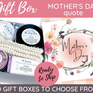 Happy Mother&#39;s Day Gift Box for Women, Self-Care spa box for Mom, stress relief relaxation gift set