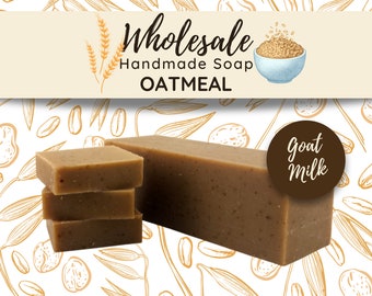 Oatmeal Goat Milk Soap | Handmade Soap, Natural Soap, Homemade Soap, Wholesale Soap, Bulk Favors Soap, Cut Into Bar Soap