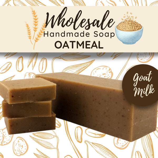 Oatmeal Goat Milk Soap | Handmade Natural Bar Soap | Wholesale Bulk Bars