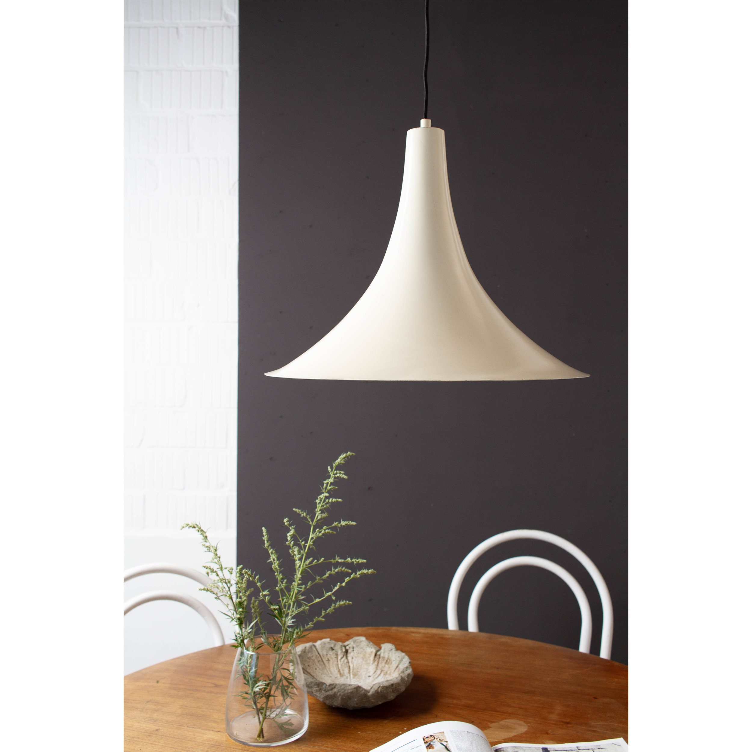 Trumpet pendant deals light