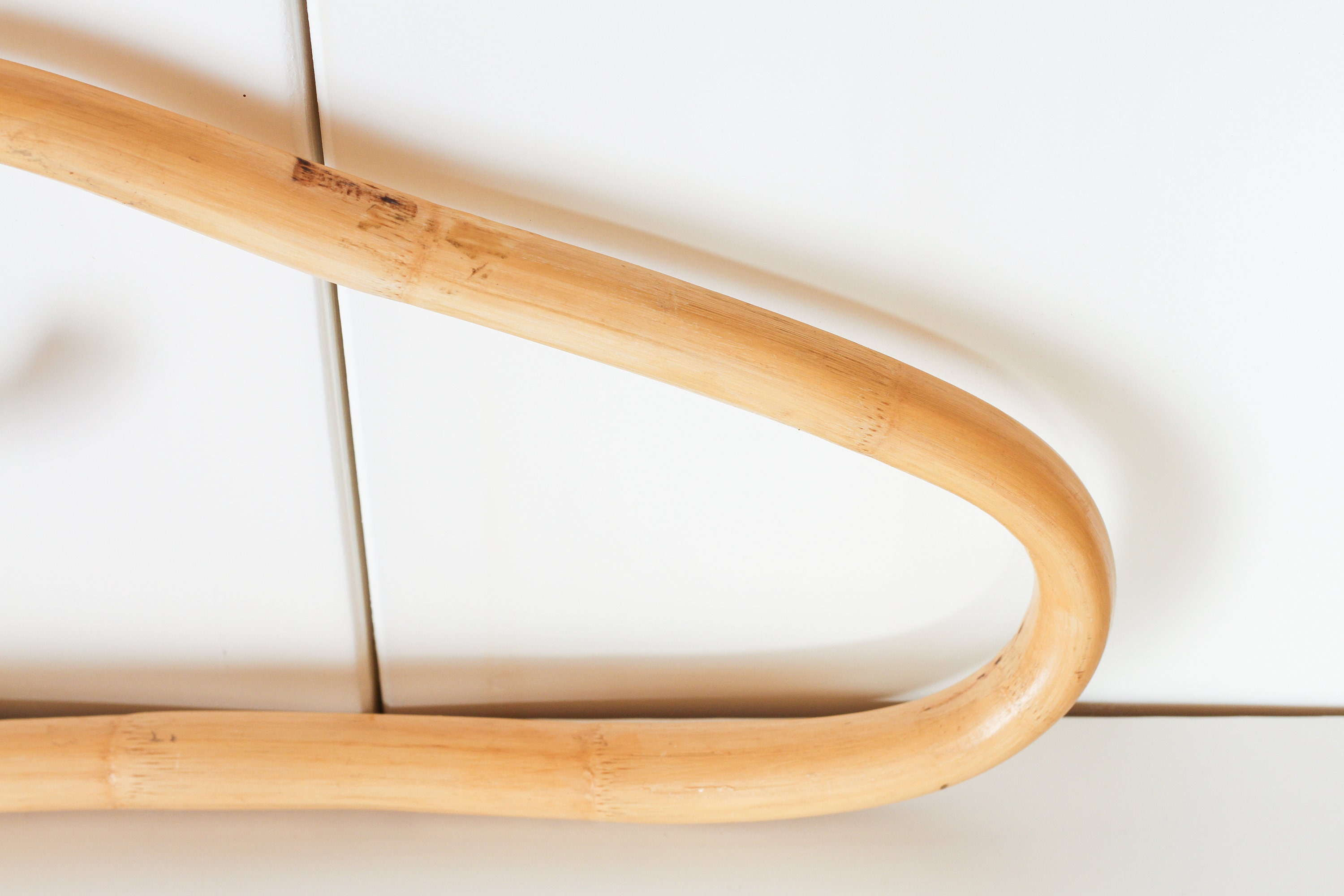 Mid Century Rattan Bamboo Hanger Hanger Hanger Hanger Sbügel Etsy UK