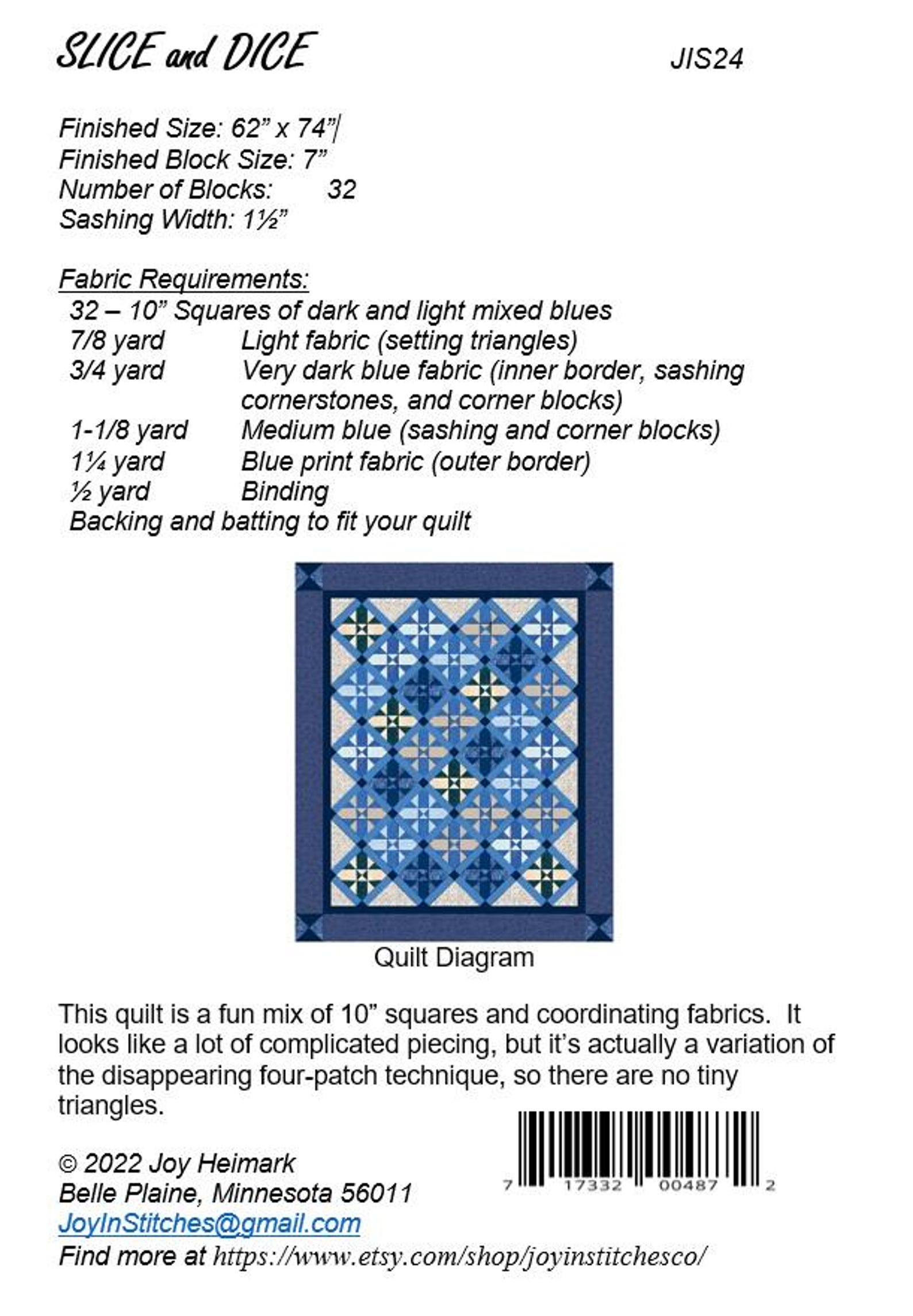 Slice and Dice Quilt Pattern - Etsy