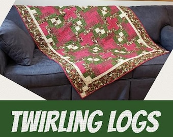 Twirling Logs Quilt Pattern