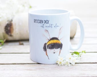 Mug, 330 ml, "Bumblebee butt with saying" - Bright Days Coffee Mug Funny Mug Office Mug Funny Mug