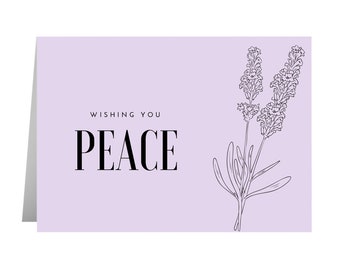 Jolie Carte Deuil Etsy