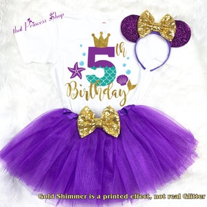 mermaid birthday outfit for 6 year old
