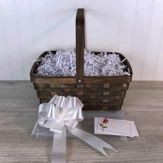 DIY Gift Basket Kit, Dark Brown Woodchip Weave Swing Handle Basket, Empty  Gift Basket, Gift Basket Wrapping Kit, Gift Basket Packaging -  Canada