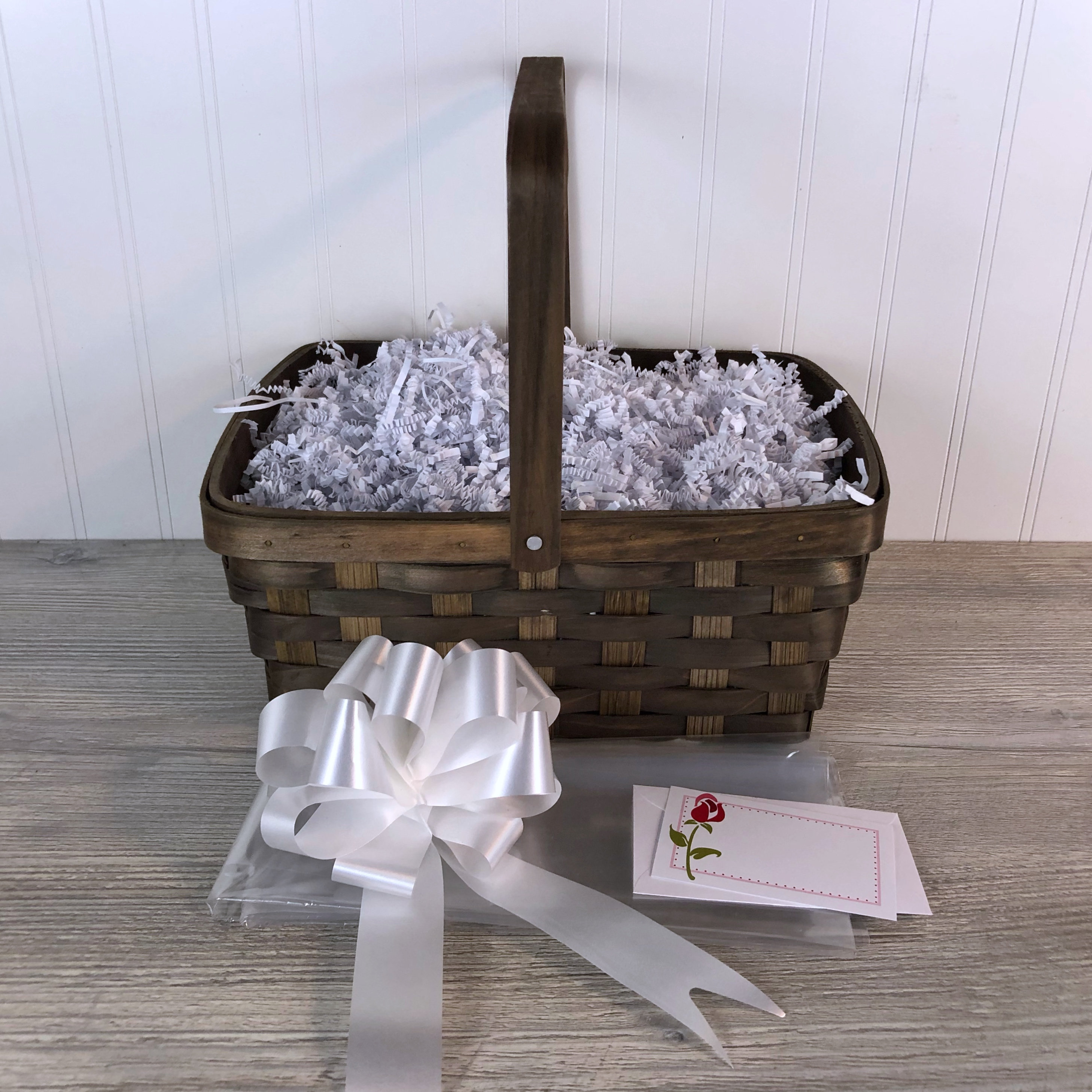 DIY Gift Basket Kit, Two Tone Split Willow, Empty Gift Basket