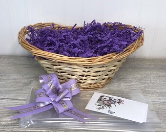 DIY Gift Basket Kit, Natural Split Willow,  Empty Gift Basket, Gift Basket Wrapping Kit, Gift Basket Packaging, Gift Basket Making Supplies