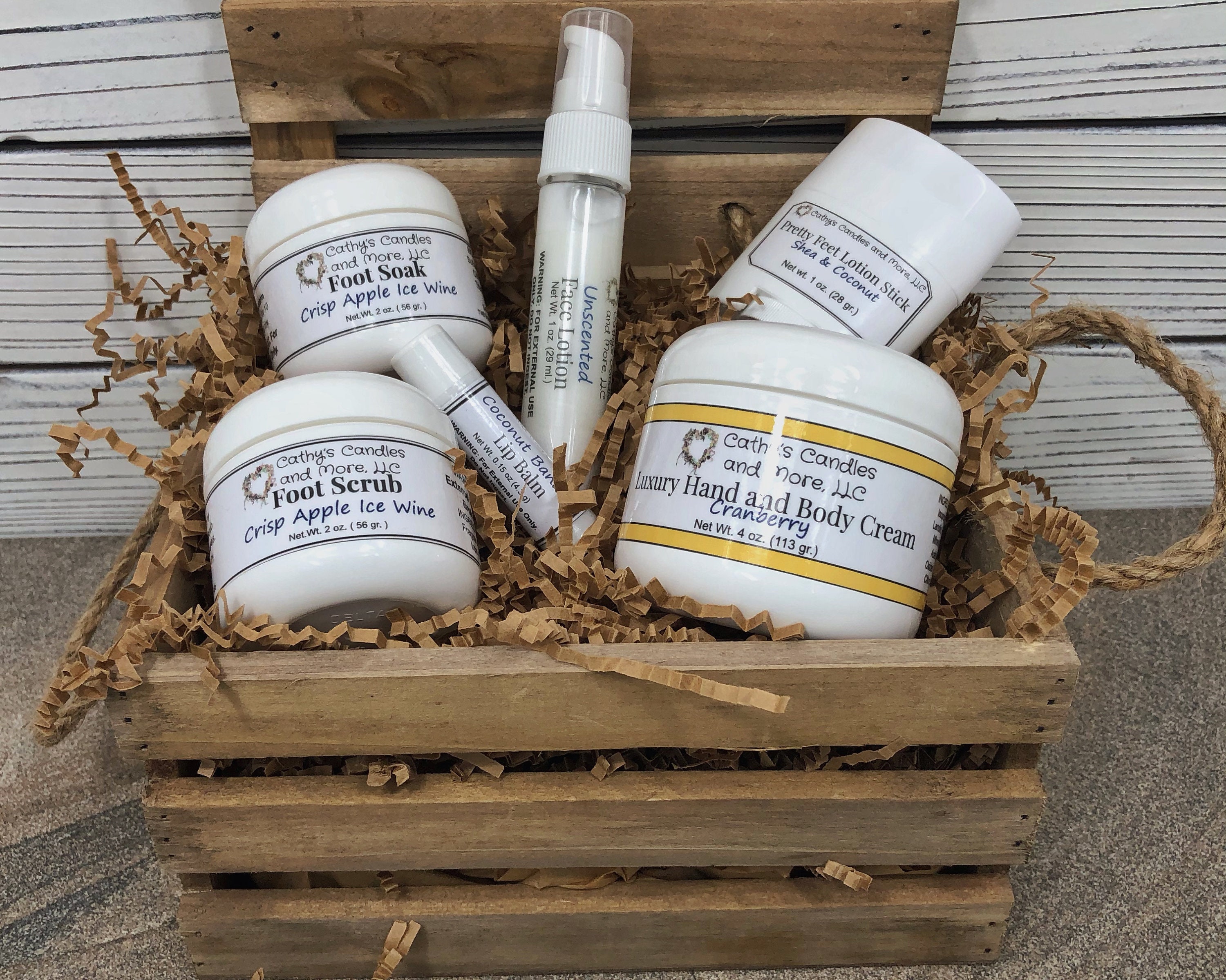 Skin Care Gift Basket Crate for Women Winter Dry Skin Self Etsy