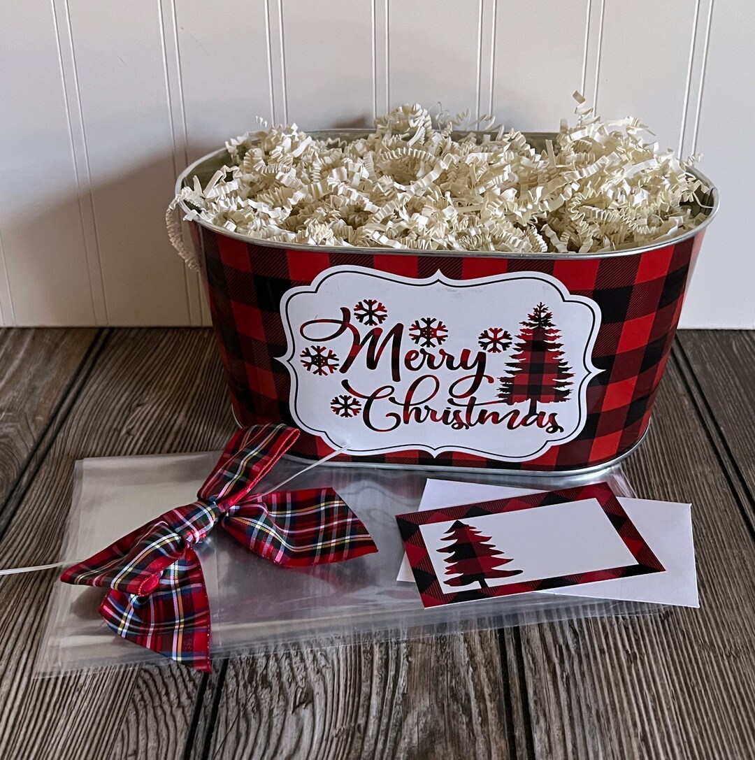 Empty Basket for Gifts, Small Merry Christmas Gift Basket Supplies and Packaging, Gift Wrapping